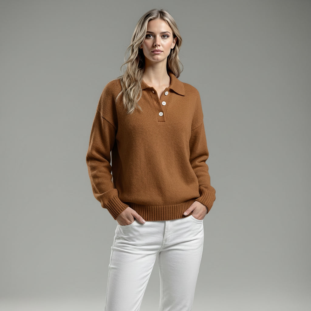 Olivia | Pull polo doux