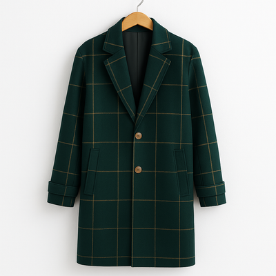 Élise | Manteau classique à carreaux