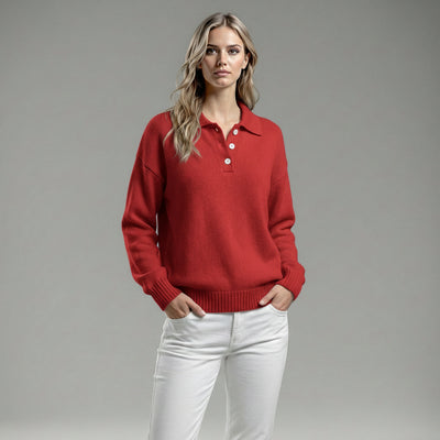 Olivia | Pull polo doux